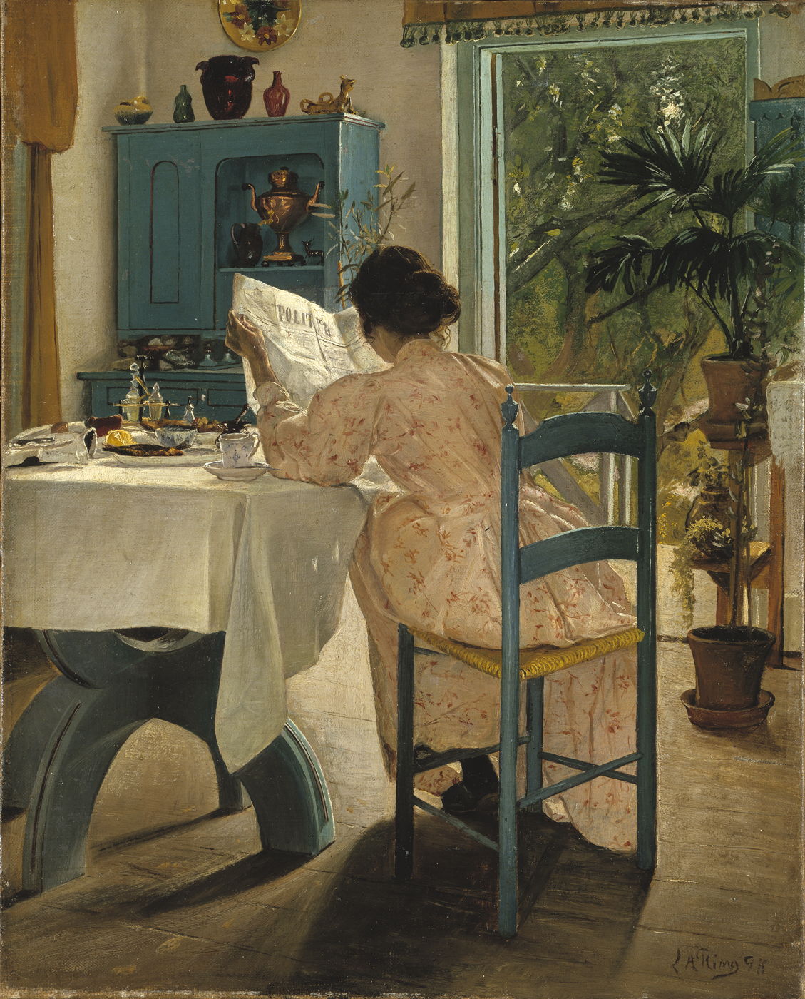At Breakfast - L.A. Ring, 1898